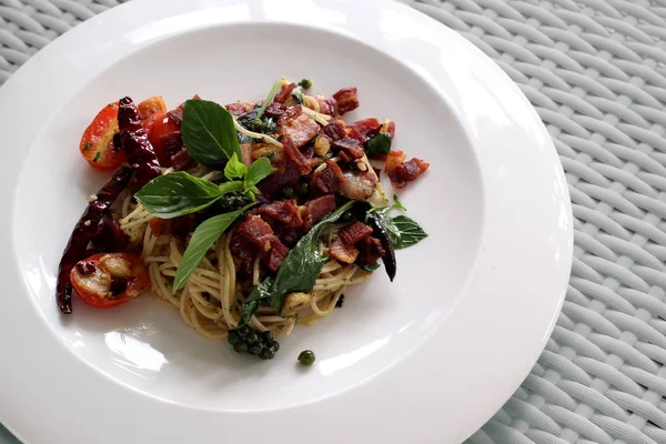 Lezzetli İtalyan spagetti — Stok fotoğraf