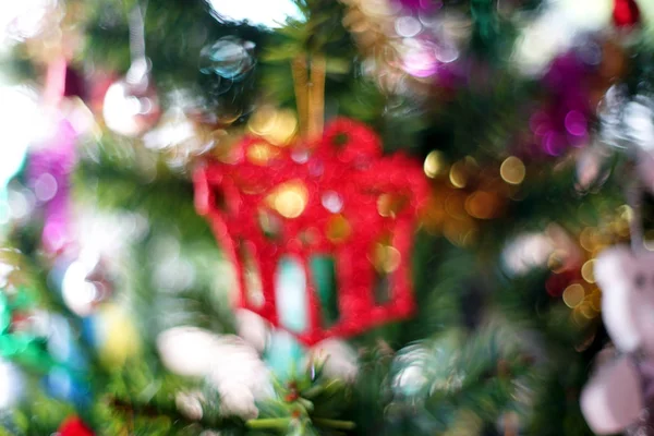 Blurry photo of christmas tree — Stock Photo, Image