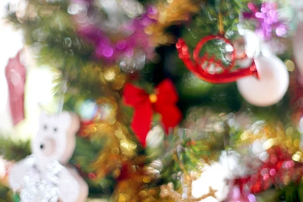 Foto sfocata dell'albero di Natale — Foto Stock