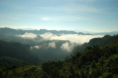 sabah tepelerde dağ