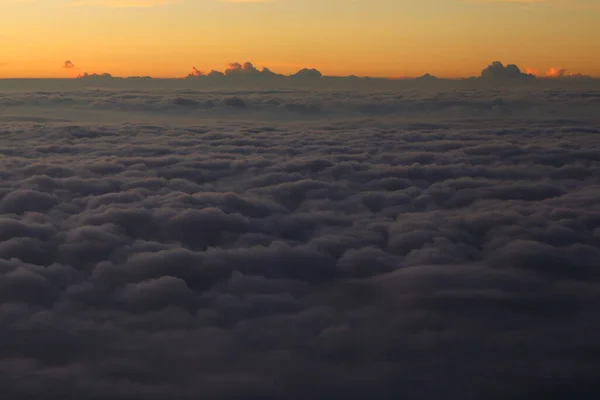 Foto Hermoso Cielo Vista Desde Ventana Avión — Foto de Stock