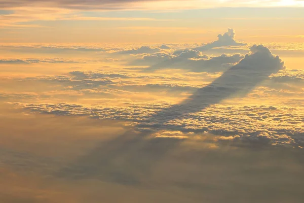 Zdjęcie Pięknego Nieba Widok Okna Samolotu — Zdjęcie stockowe