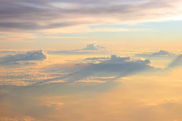 Zdjęcie Pięknego Nieba Widok Okna Samolotu — Zdjęcie stockowe