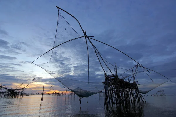 Paisaje Del Pueblo Pescadores Provincia Phatthalung Tailandia —  Fotos de Stock