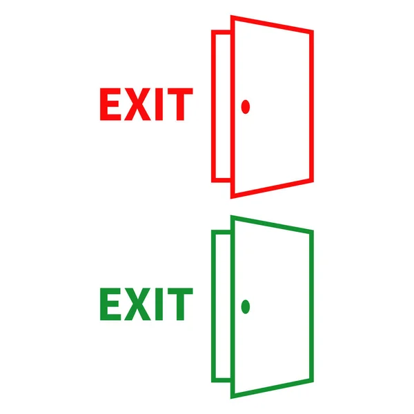 Σχεδιασμός εικονογράφησης προτύπων Vector Logo Exit Sign. Διανυσματικές επαναλήψεις 10. — Διανυσματικό Αρχείο