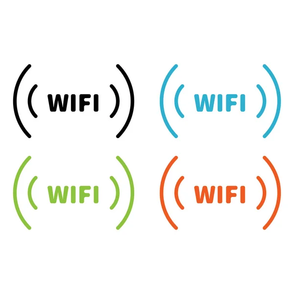 Vezeték nélküli és wifi ikonok. Vezeték nélküli hálózati szimbólum wifi ikon. Vezeték nélküli és wifi vektor — Stock Vector