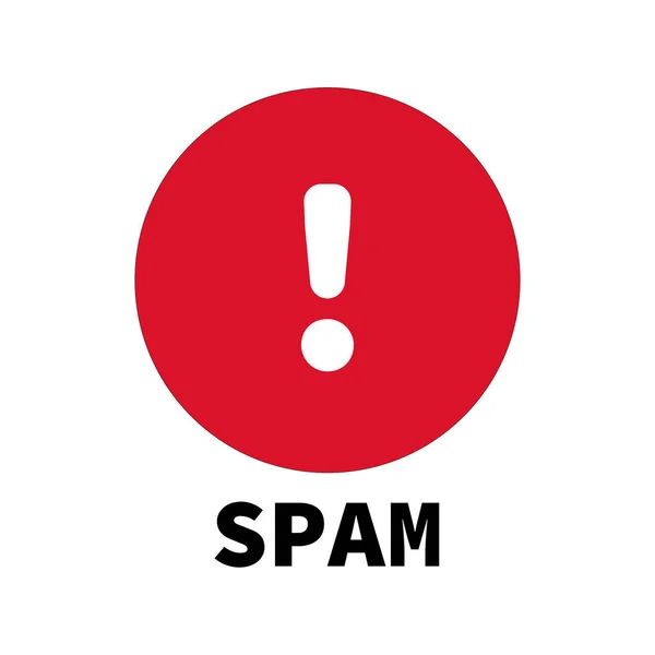 Sem Spam. Sem spam na web, sem spam por e-mail. Proteção contra spam . —  Vetores de Stock