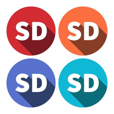 İzole edilmiş çemberlerin arkaplanlarının video kalitesi uzun gölgeli