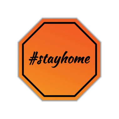 Ev tabelasında kal. NcoV-2019. COVID-19. Modern, basit, web sitesi tasarımı için vektör, mobil uygulama, ui. Vektör İllüstrasyonu