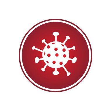 Coronavirus salgını SARS-Cov-2 simgesi yol tabelasında. Görüntü Coronavirus hastalığı 2019 COVID-19 uyarı işareti. Vektör illüstrasyonu