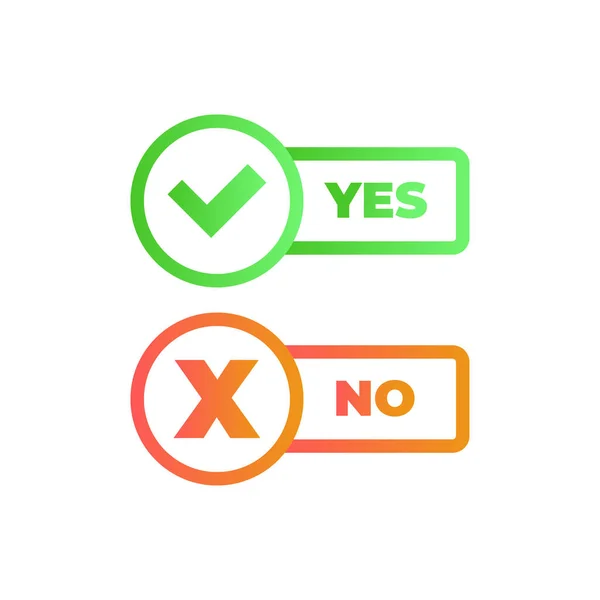 Yes Button Web — Stock Vector