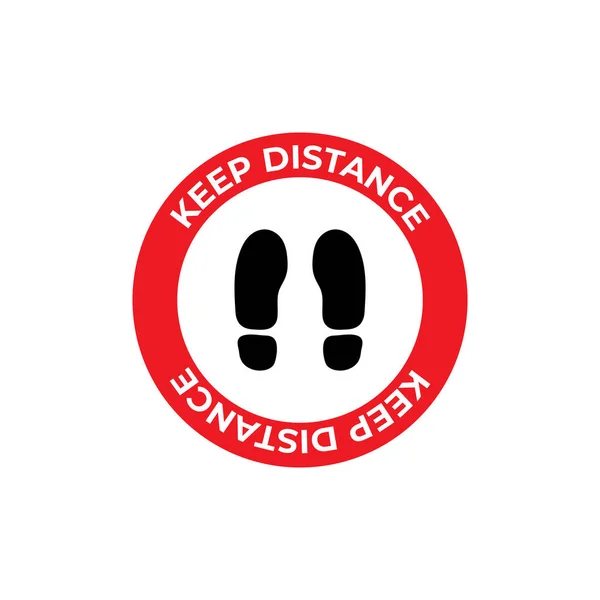 Social Distancing Safe Distancing Floor Sticker Para Lojas Supermercados Para —  Vetores de Stock