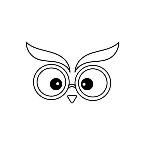 Şirketin baykuş logosu tasarım vektörü. Akıllı logo vektör şablonu.