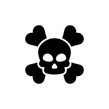 Kafatası ve çapraz kemikler - tehlike uyarısı işareti