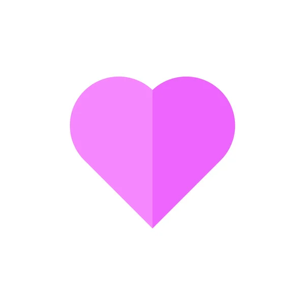 粉色心脏符号矢量图标情人节 — 图库矢量图片