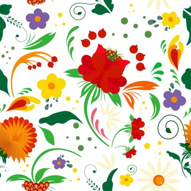 Petrikov örnek model vektörünü boyuyor. Petrikovsky 'nin resmi. Çiçekli sanat posteri. Ukrayna halk sanatı. Tasarım kartpostalları, afişler, tişörtler ve posterler için elverişli.