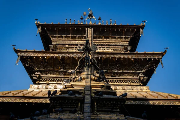 Gouden Tempel Ook Bekend Als Hiranya Varna Mahavihar Gelegen Patan — Stockfoto