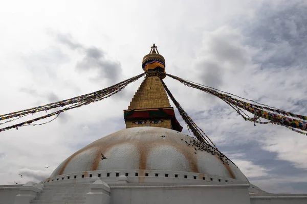Ступа Будханат Однією Найбільших Студій Світі Яка Розташована Катманду Непал — стокове фото