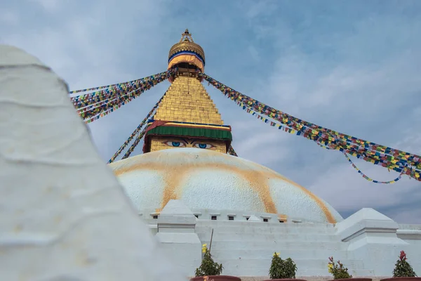 Boudhanath Stupa Nepal Katmandu Şehrinde Yer Alan Unesco Tarafından Dünya — Stok fotoğraf