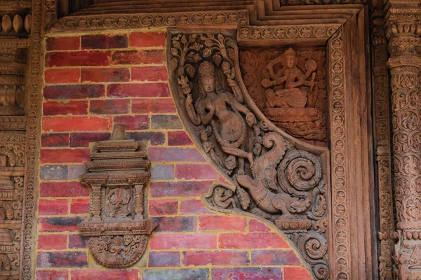Esculturas Vários Deuses Dos Templos Patan Durbar Square Patan Nepal — Fotografia de Stock