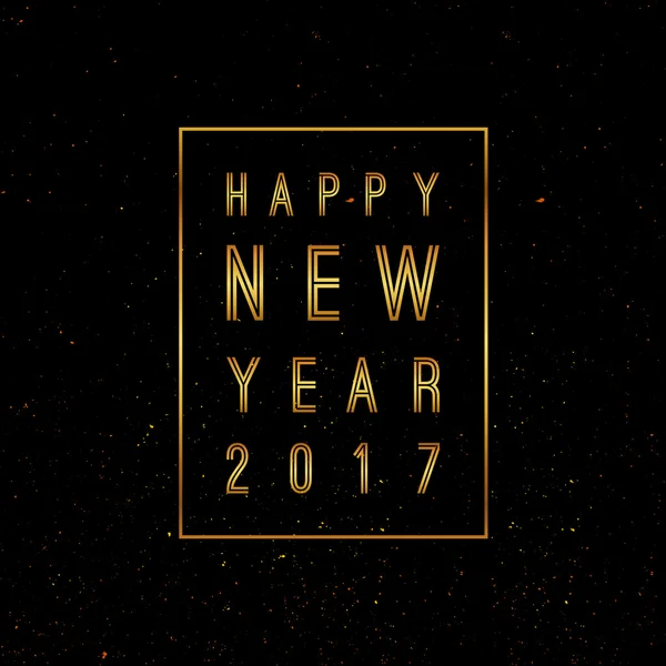 Vecteur 2017 Happy New Year fond avec de l'or . — Image vectorielle