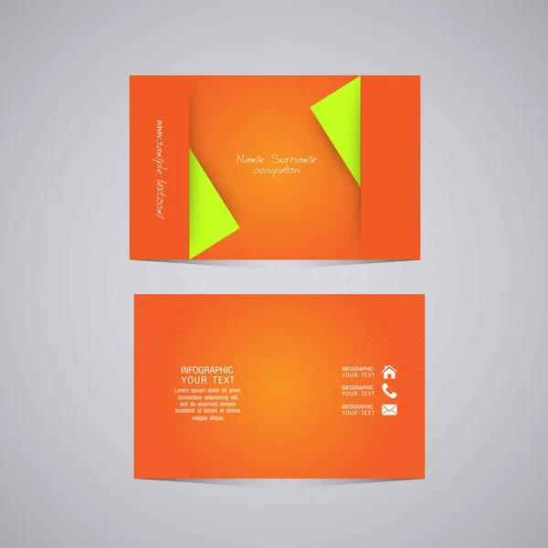 Vector abstract creative business cards — Stock Vector