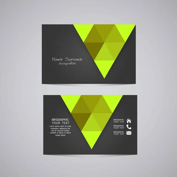 Vector abstract creative business cards — Stock Vector