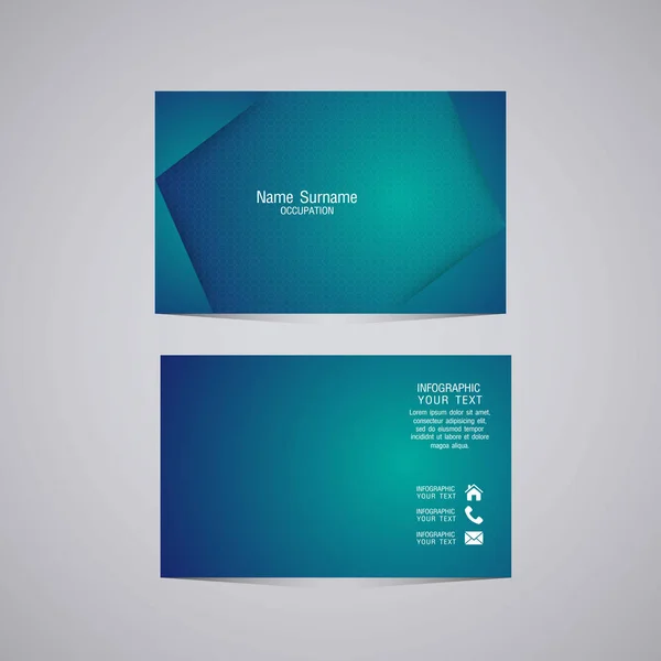 Vector abstract creative business cards — Stock Vector