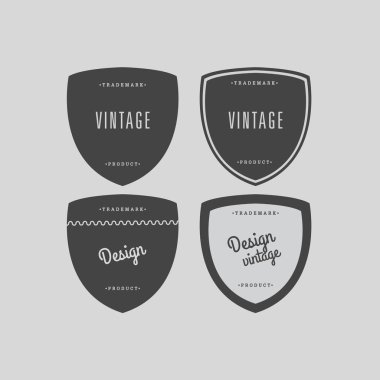 vektör vintage etiketleri ayarlama