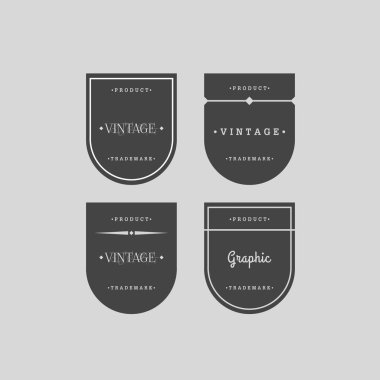 vektör vintage etiketleri ayarlama