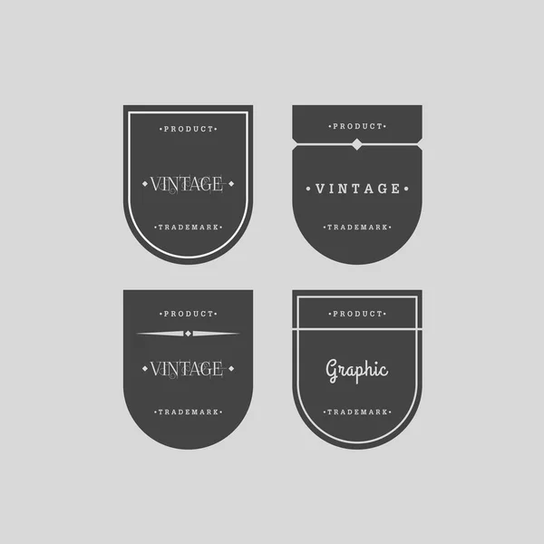 Vektor Set Vintage Etiketten — Stockvektor
