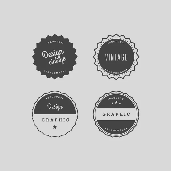 Wektor zestaw vintage etykiety — Wektor stockowy
