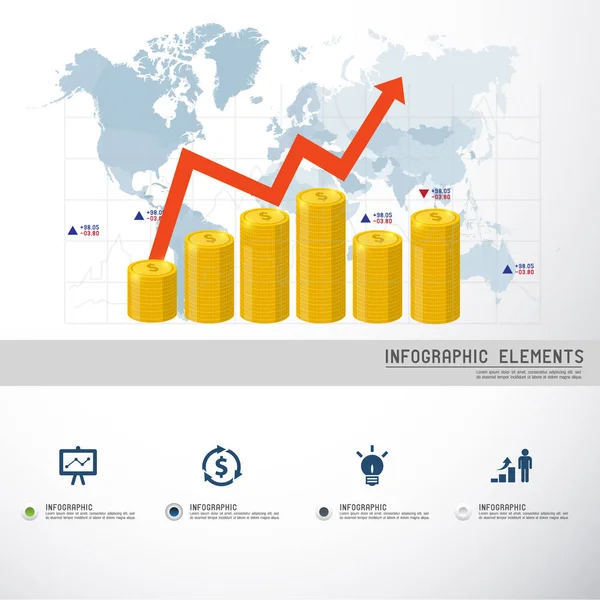 Concetto di Business e Marketing — Vettoriale Stock