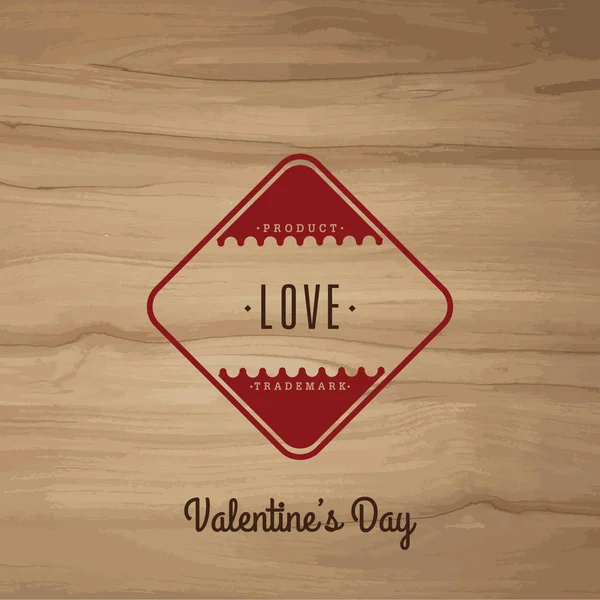 Día de San Valentín / Vector set etiquetas vintage — Vector de stock