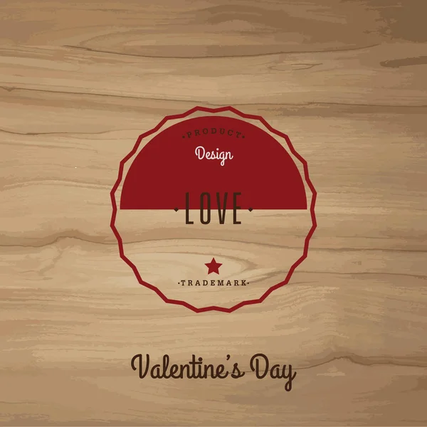 Valentine 's day / Vector set vintage labels — стоковый вектор