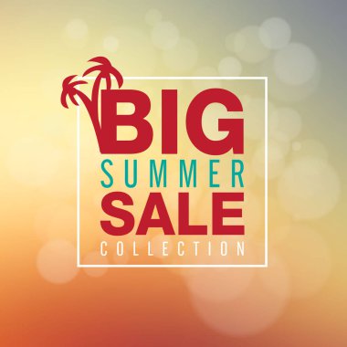 Yaz Satılık koleksiyonu. Vektör arka plan.