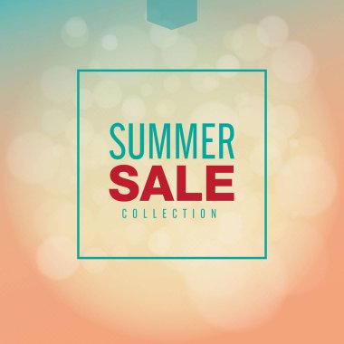 Yaz Satılık koleksiyonu. Vektör arka plan.