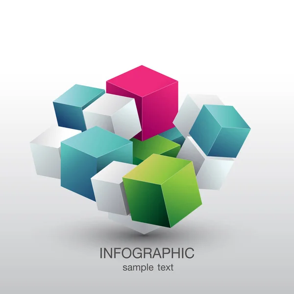 Icono de infografía de negocios y marketing — Archivo Imágenes Vectoriales