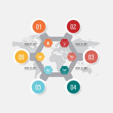 ticari bilgi grafikleri şablonu. vektör illüstrasyonu.