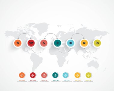 ticari bilgi grafikleri şablonu. vektör illüstrasyonu.