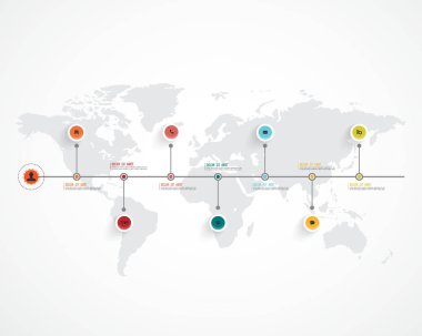 ticari bilgi grafikleri şablonu. vektör illüstrasyonu.