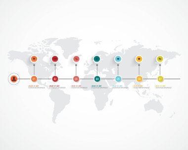 ticari bilgi grafikleri şablonu. vektör illüstrasyonu.