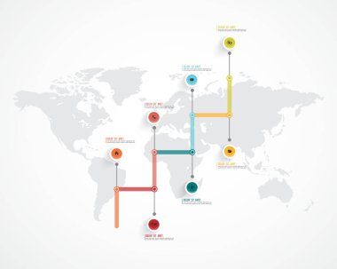 ticari bilgi grafikleri şablonu. vektör illüstrasyonu.