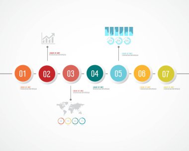 Ticari bilgi şablonu. Vektör illüstrasyonu.