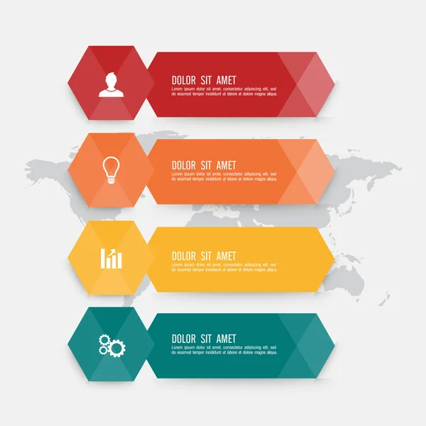 Επιχειρηματικό πρότυπο infographics. εικονογράφηση διανύσματος. — Διανυσματικό Αρχείο