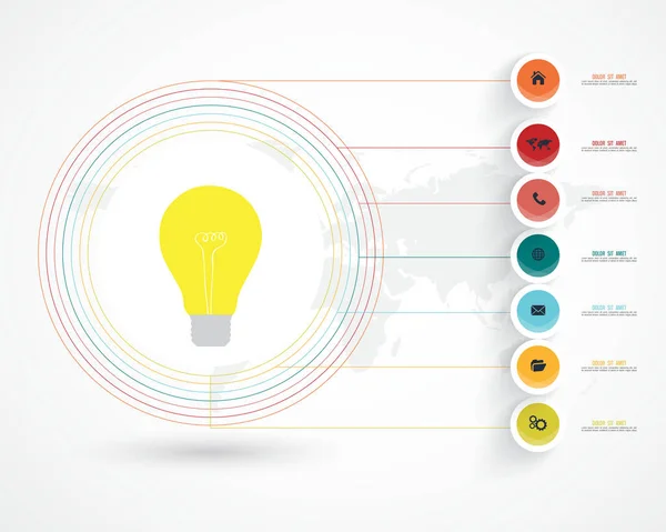 Zakelijke infografische template. Vectorillustratie. Vectorbeelden