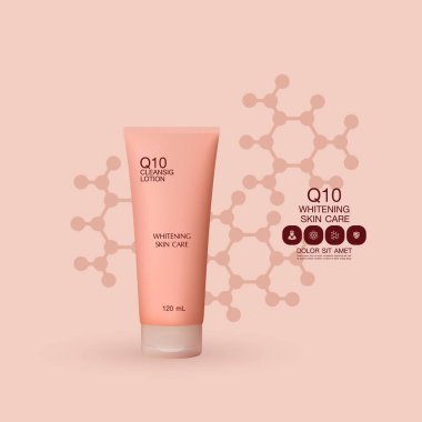 Losyon ambalaj şablon vektör çizim ayarla