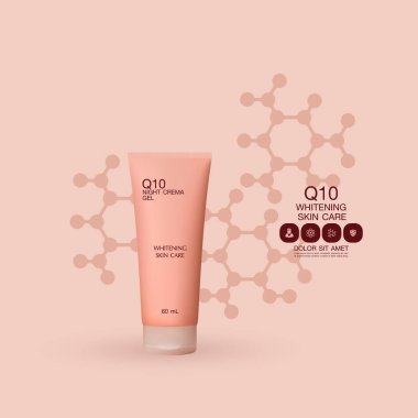 Losyon ambalaj şablon vektör çizim ayarla