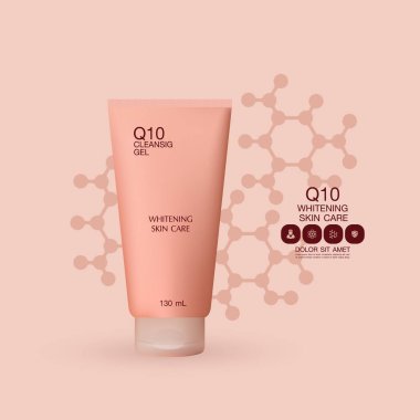 Losyon ambalaj şablon vektör çizim ayarla