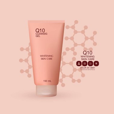 Losyon ambalaj şablon vektör çizim ayarla